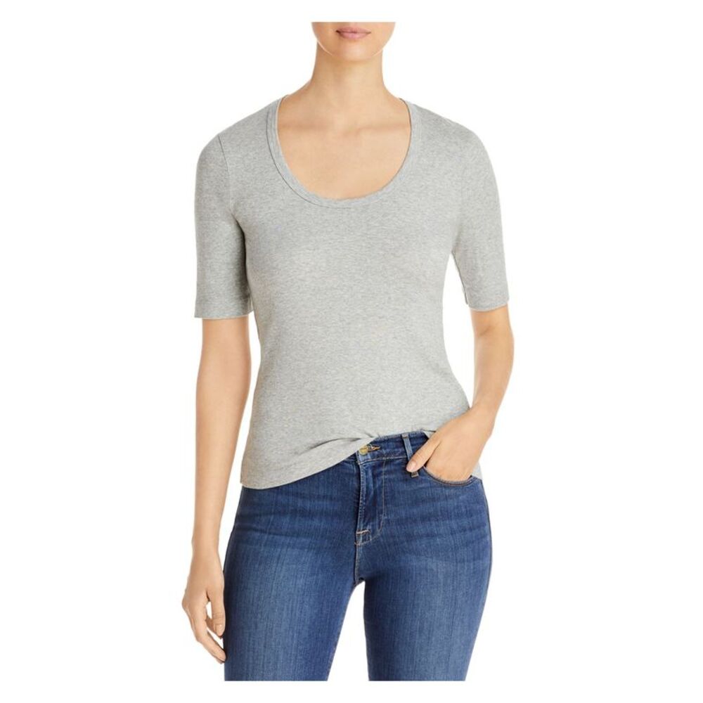 DOLAN Womens Stretch Short Sleeve Scoop Neck Top
